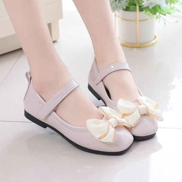 Casual παπούτσια για κορίτσια από οικολογικό δέρμα με κορδέλα