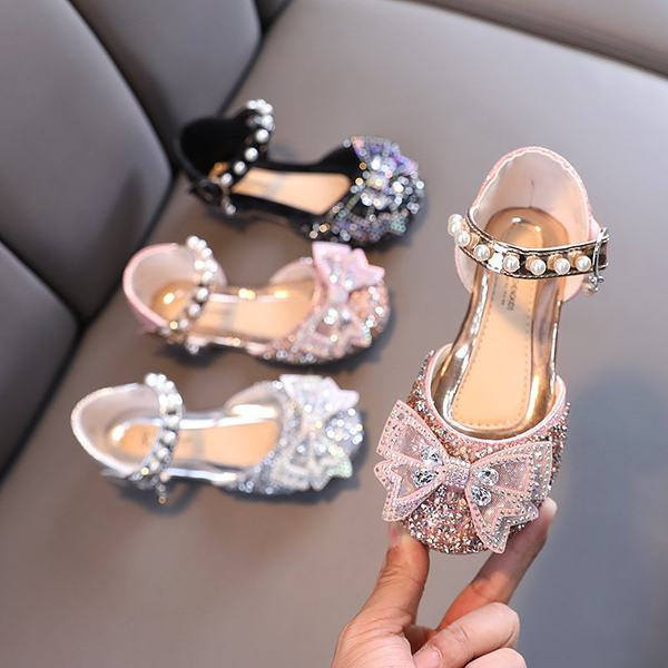 Särava efektiga ja pärlitega kingad tüdrukutele