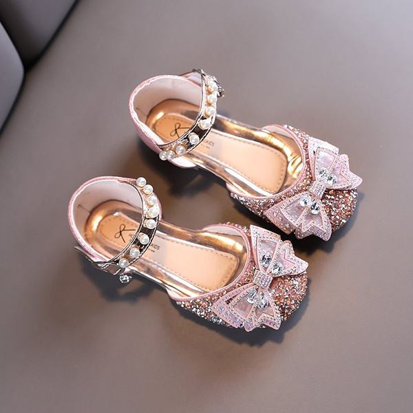 Särava efektiga ja pärlitega kingad tüdrukutele