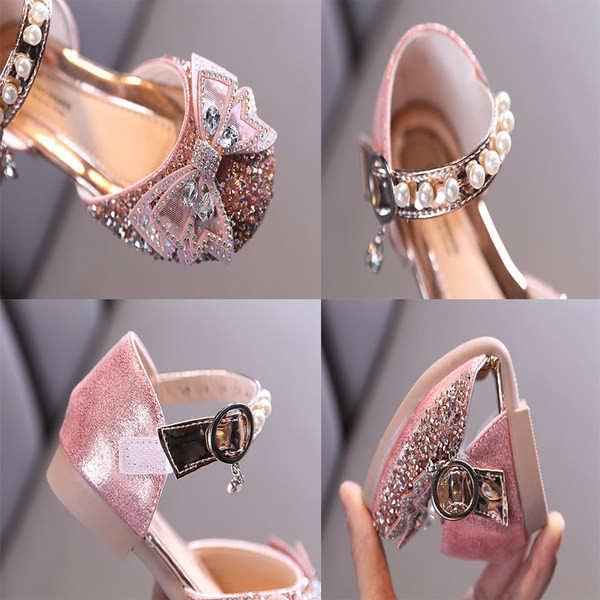 Särava efektiga ja pärlitega kingad tüdrukutele