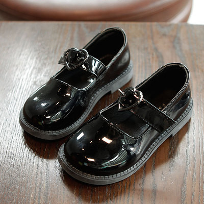 Παιδικά έκο δερμάτινα παπούτσια με επίπεδη σόλα και αγκράφα