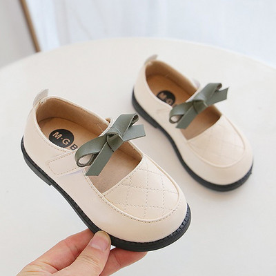 Laste nahast paeltega kingad - kahes värvitoonis