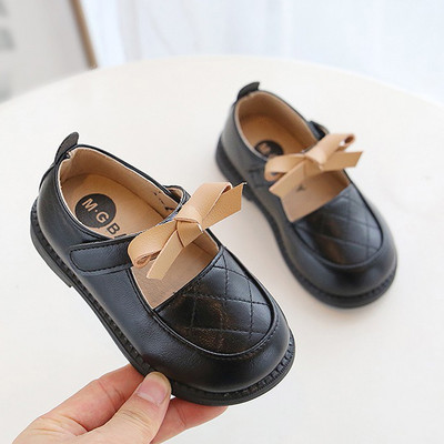 Laste nahast paeltega kingad - kahes värvitoonis