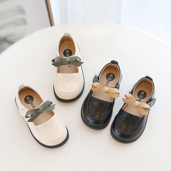 Laste nahast paeltega kingad - kahes värvitoonis