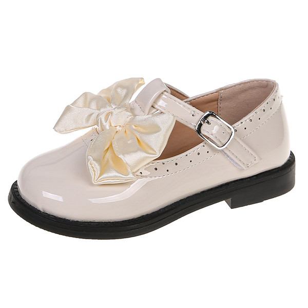 Jauns pavasara-rudens lakādas apavu modelis ar lentīti