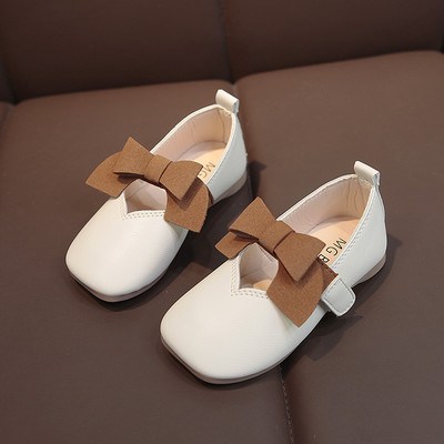 Öko-nahast valmistatud vabaaja lastejalatsid paelaga