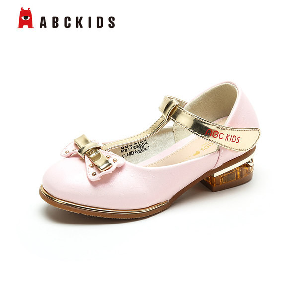 Öko-nahast laste ümarad jalatsid tüdrukutele pärldekooriga