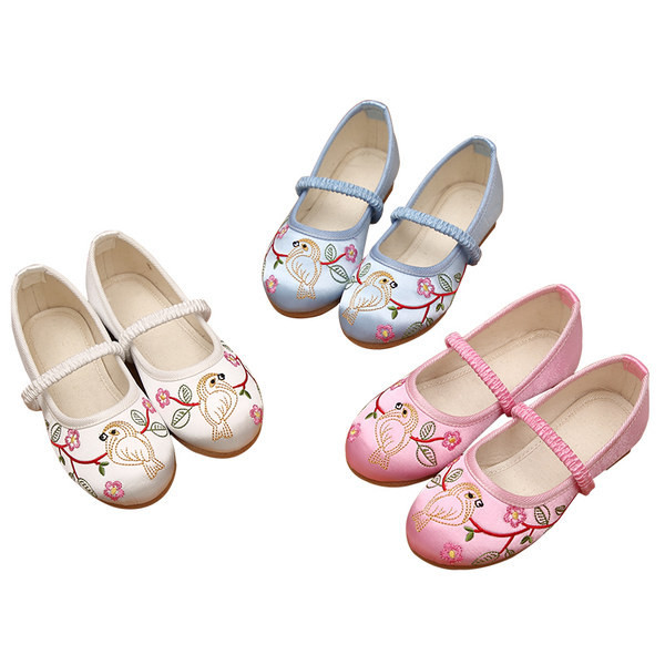 Vabaaja lastejalatsite tüüpi tikanditega sussid tüdrukutele