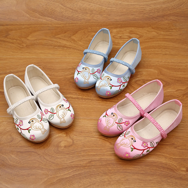 Vabaaja lastejalatsite tüüpi tikanditega sussid tüdrukutele