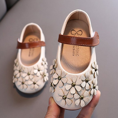 Öko-nahast laste vabaajajalatsid 3D kaunistuse ja takjakinnitusega