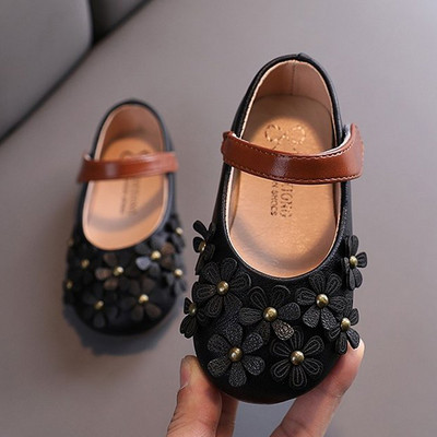 Öko-nahast laste vabaajajalatsid 3D kaunistuse ja takjakinnitusega