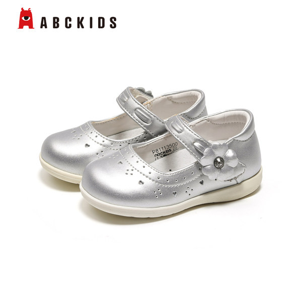 Dječje cipele od eko kože sa vezom i cvjetićima