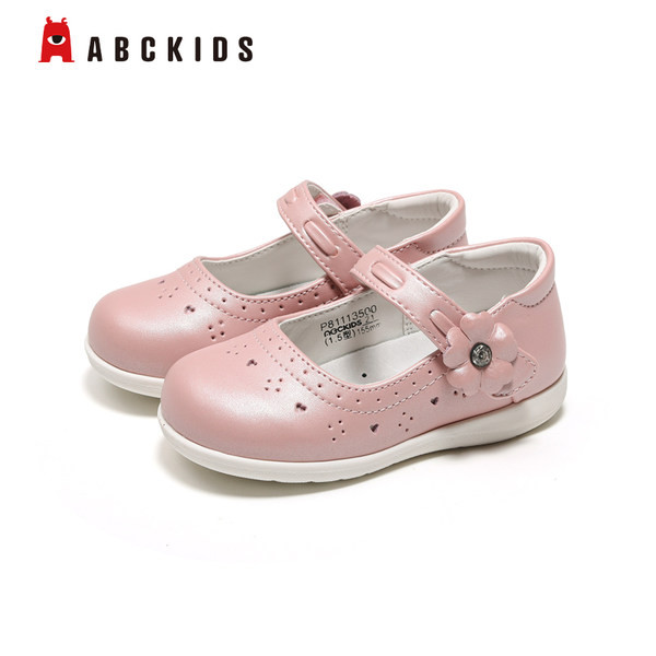 Dječje cipele od eko kože sa vezom i cvjetićima