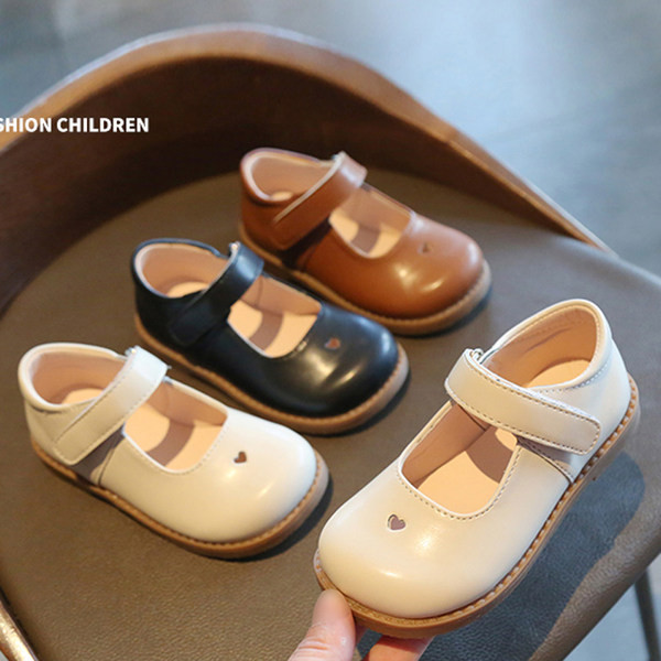 Παιδικά έκο δερμάτινα παπούτσια με velcro για κορίτσια