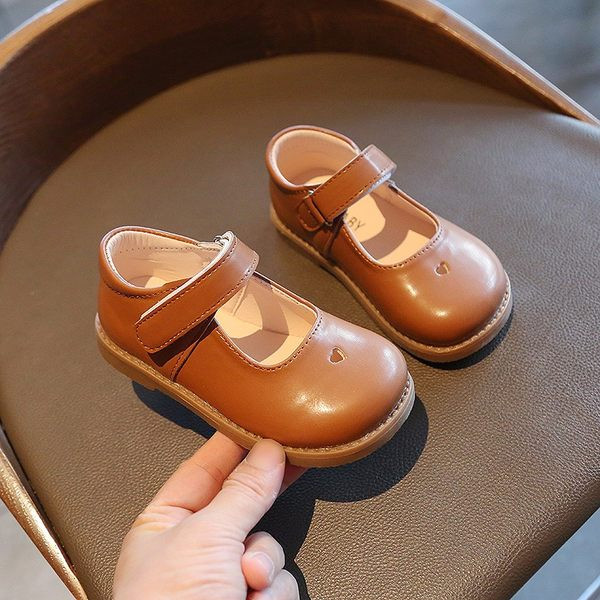 Παιδικά έκο δερμάτινα παπούτσια με velcro για κορίτσια