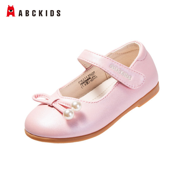 Παιδικά παπούτσια με κορδέλα και πέρλες