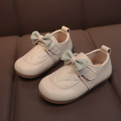 Öko-nahast valmistatud vabaaja lastejalatsid paelaga