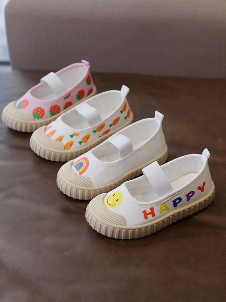 Παιδικά παπούτσια καμβά με απλικέ χρώμα