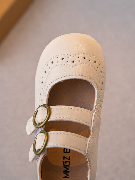 Παιδικά έκο δερμάτινα παπούτσια με αγκράφες για κορίτσια