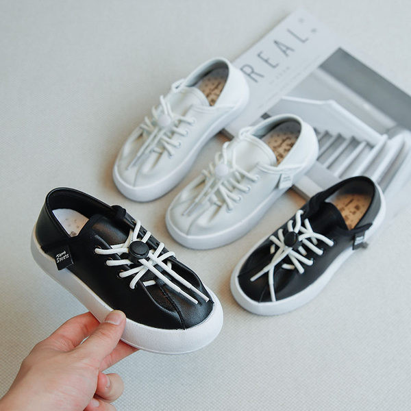 Casual dječje cipele od umjetne kože s vezicama