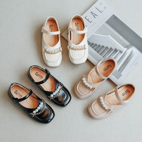 Νέο μοντέλο παιδικά παπούτσια  από οικολογικό δέρμα με πέρλες για κορίτσια