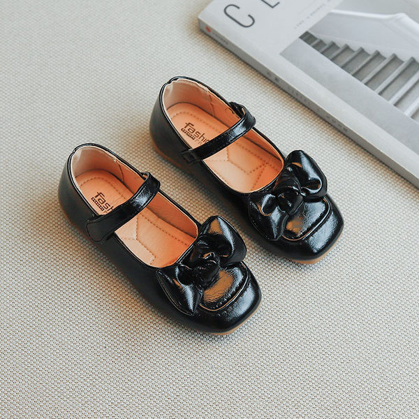 Παιδικά έκο δερμάτινα παπούτσια με  κορδέλα  για κορίτσια