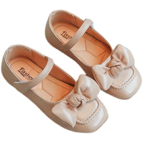 Παιδικά έκο δερμάτινα παπούτσια με  κορδέλα  για κορίτσια