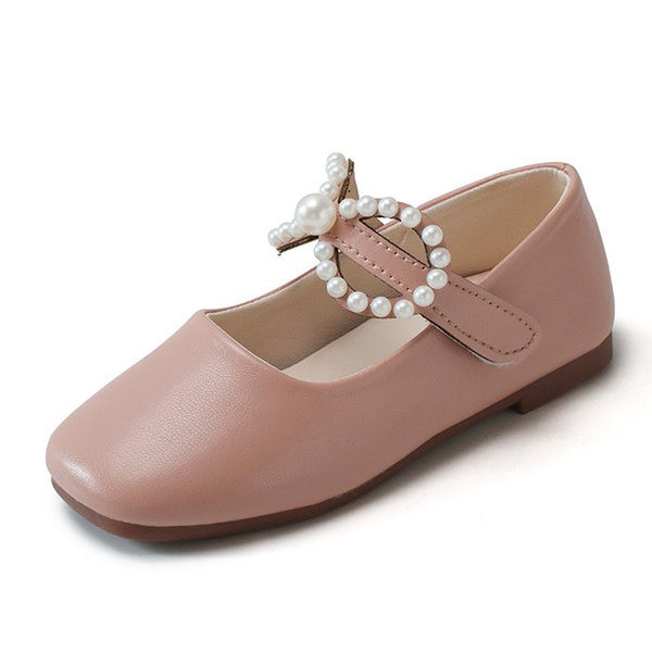 Dječje zatvorene sandale od eko kože sa perlicama