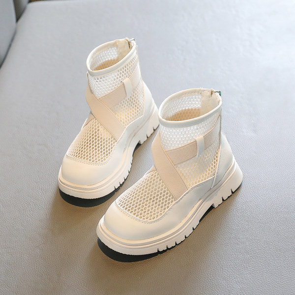 Bērnu ikdienas ādas apavi melnā un baltā krāsā