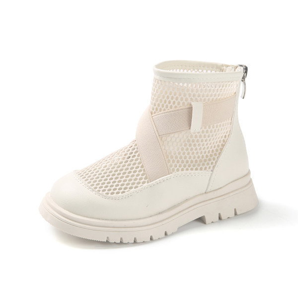 Bērnu ikdienas ādas apavi melnā un baltā krāsā