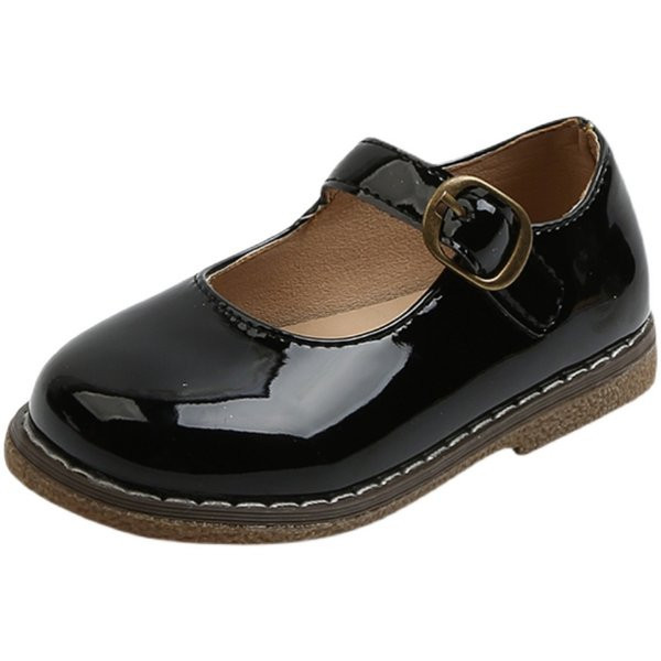 Bērnu lakādas apavi ar metāla sprādzi