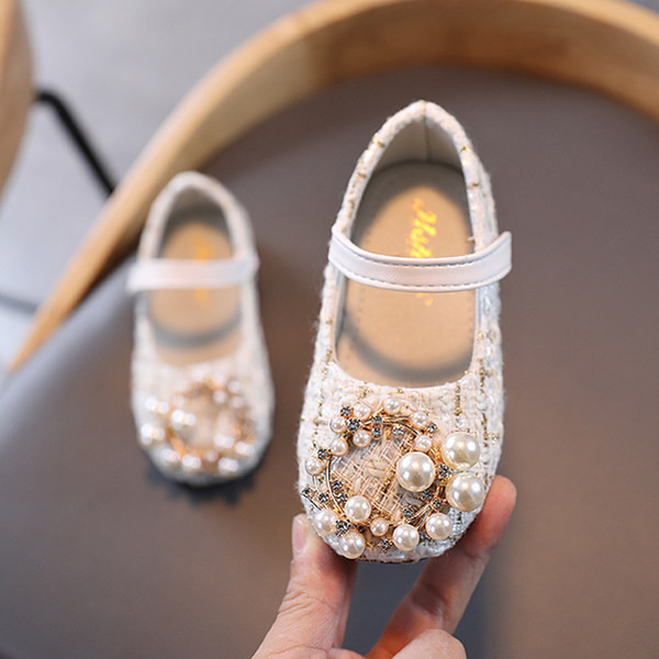 Bērnu moderni apavi ar pērlēm
