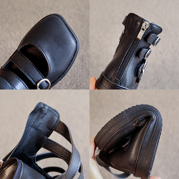 Jauns ikdienas bērnu apavu modelis ar sprādzi divās krāsās