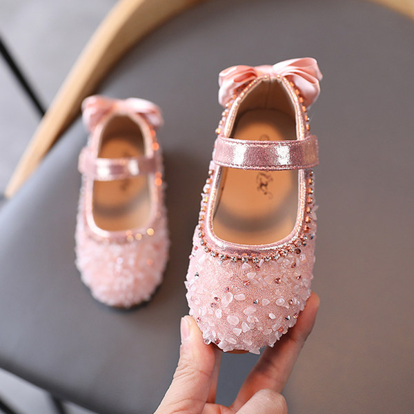 Νέο μοντέλο παιδικά παπούτσια με διακοσμητικές πέτρες και κορδέλα