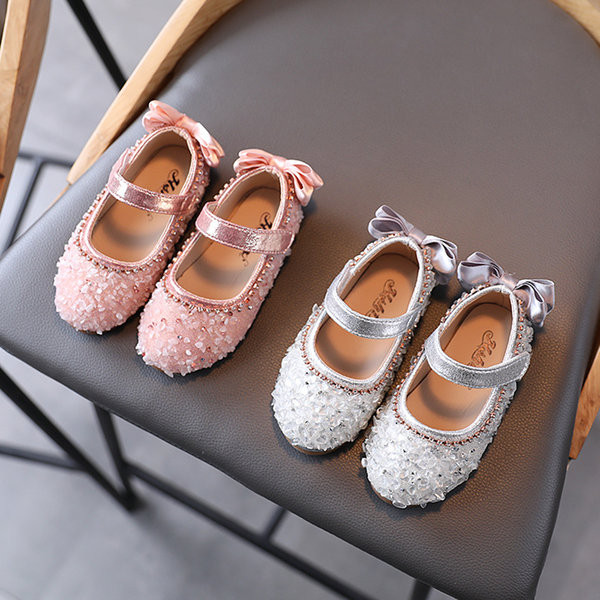 Νέο μοντέλο παιδικά παπούτσια με διακοσμητικές πέτρες και κορδέλα