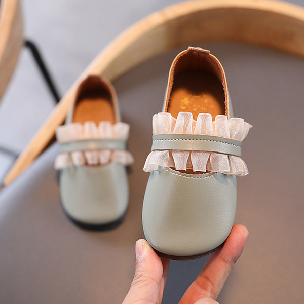 Bērnu apavi no eko ādas ar tillu