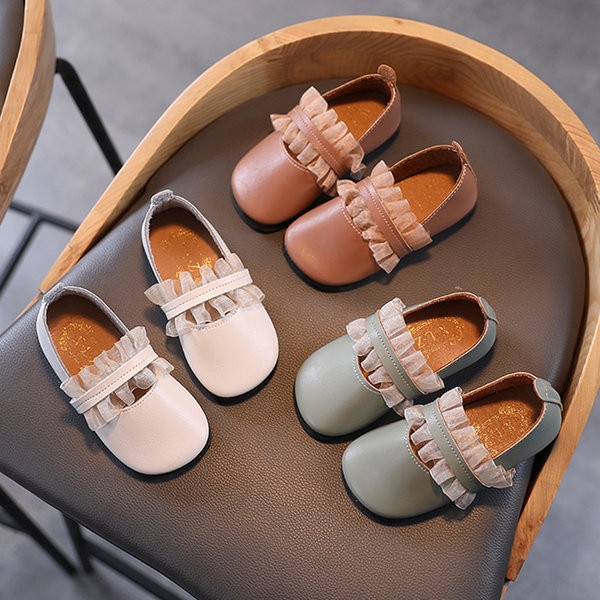 Bērnu apavi no eko ādas ar tillu