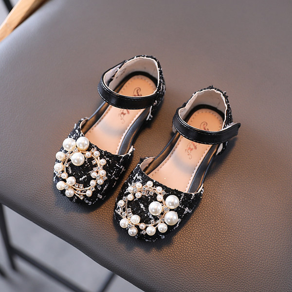 Παιδικά μοντέρνα παπούτσια με πέρλες και βέλκρο