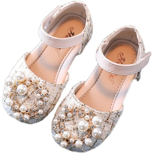 Παιδικά μοντέρνα παπούτσια με πέρλες και βέλκρο