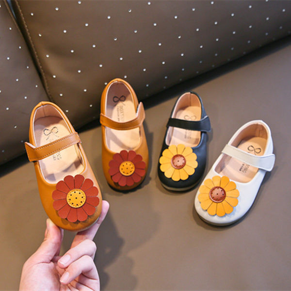 Uus mudel 3D lilleelemendiga kunstnahast laste kevadjalatsid - kaks mudelit