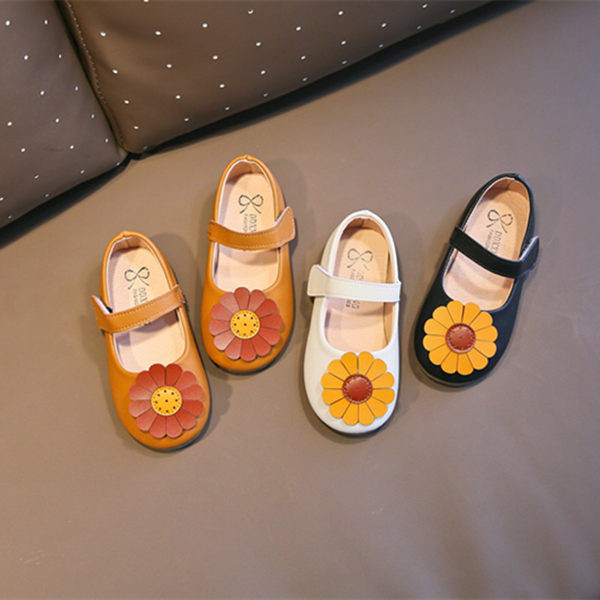 Uus mudel 3D lilleelemendiga kunstnahast laste kevadjalatsid - kaks mudelit