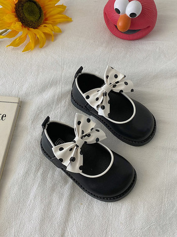 Нов модел детски ежедневни обувки с панделки в два цвята