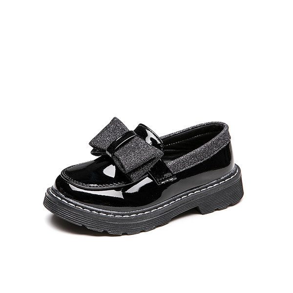 Jauns bērnu lakādas apavu modelis ar lentīti meitenēm