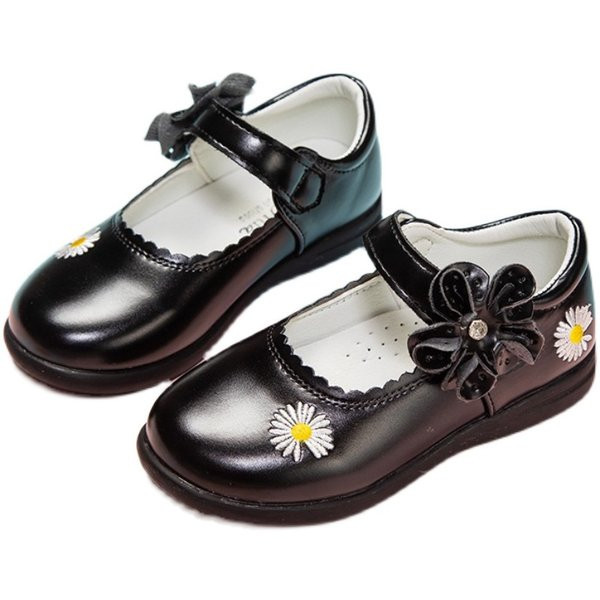 Παιδικά παπούτσια από οικολογικό δέρμα με κέντημα