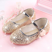 Ležerne sjajne cipele s brokatom