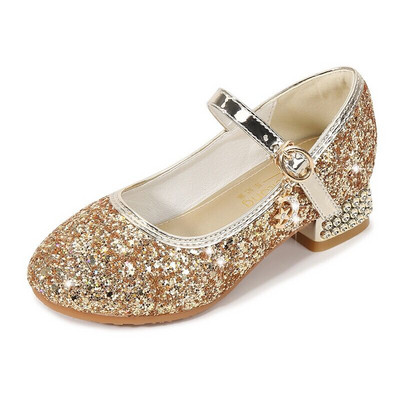 Ležerne sjajne cipele s brokatom