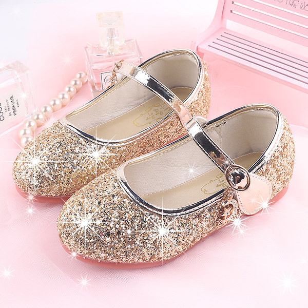 Ležerne sjajne cipele s brokatom