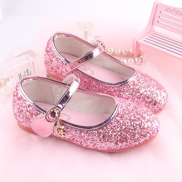 Ležerne sjajne cipele s brokatom