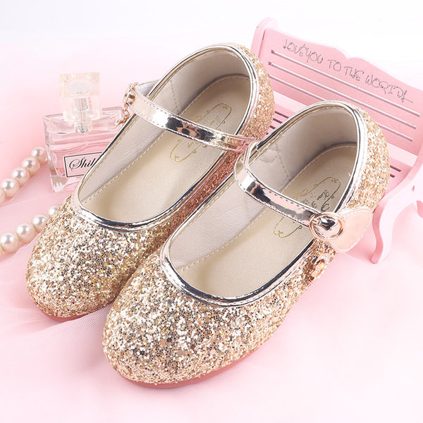 Ležerne sjajne cipele s brokatom