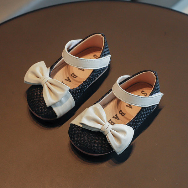Ležerne dječje cipele s ravnim potplatom i trakom